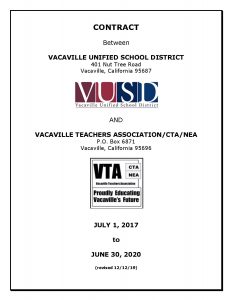 Vusd Calendar 2022 Vta Contract And Current Mou's – Vacaville Teachers Association